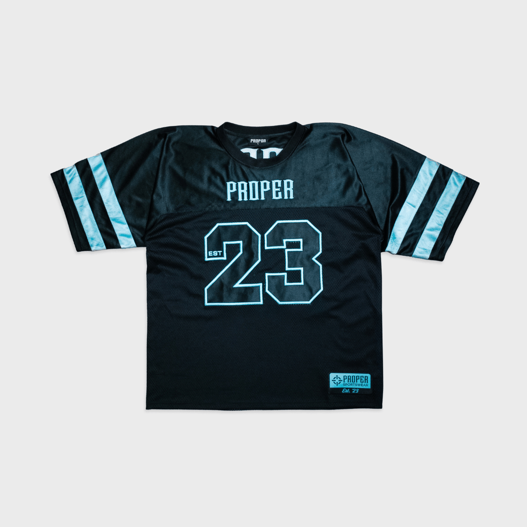 PROPER KIDS MVP JERSEY BLACK/ICY BLUE - Proper Streetwear
