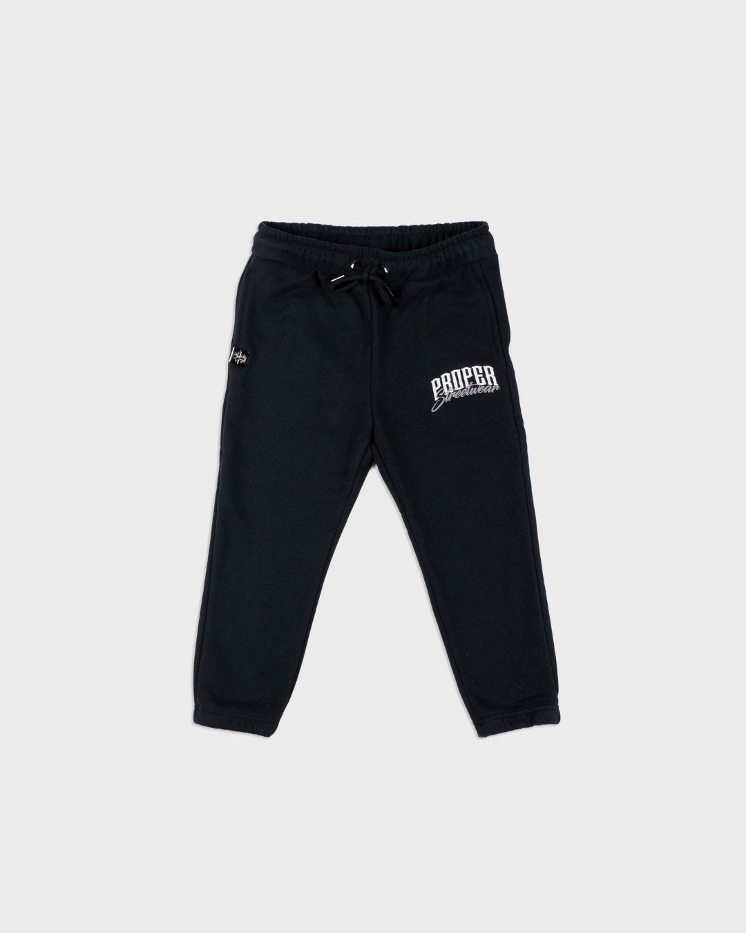PROPER KIDS SIGNATURE HOODIE SET BLACK/GREY - Proper Streetwear