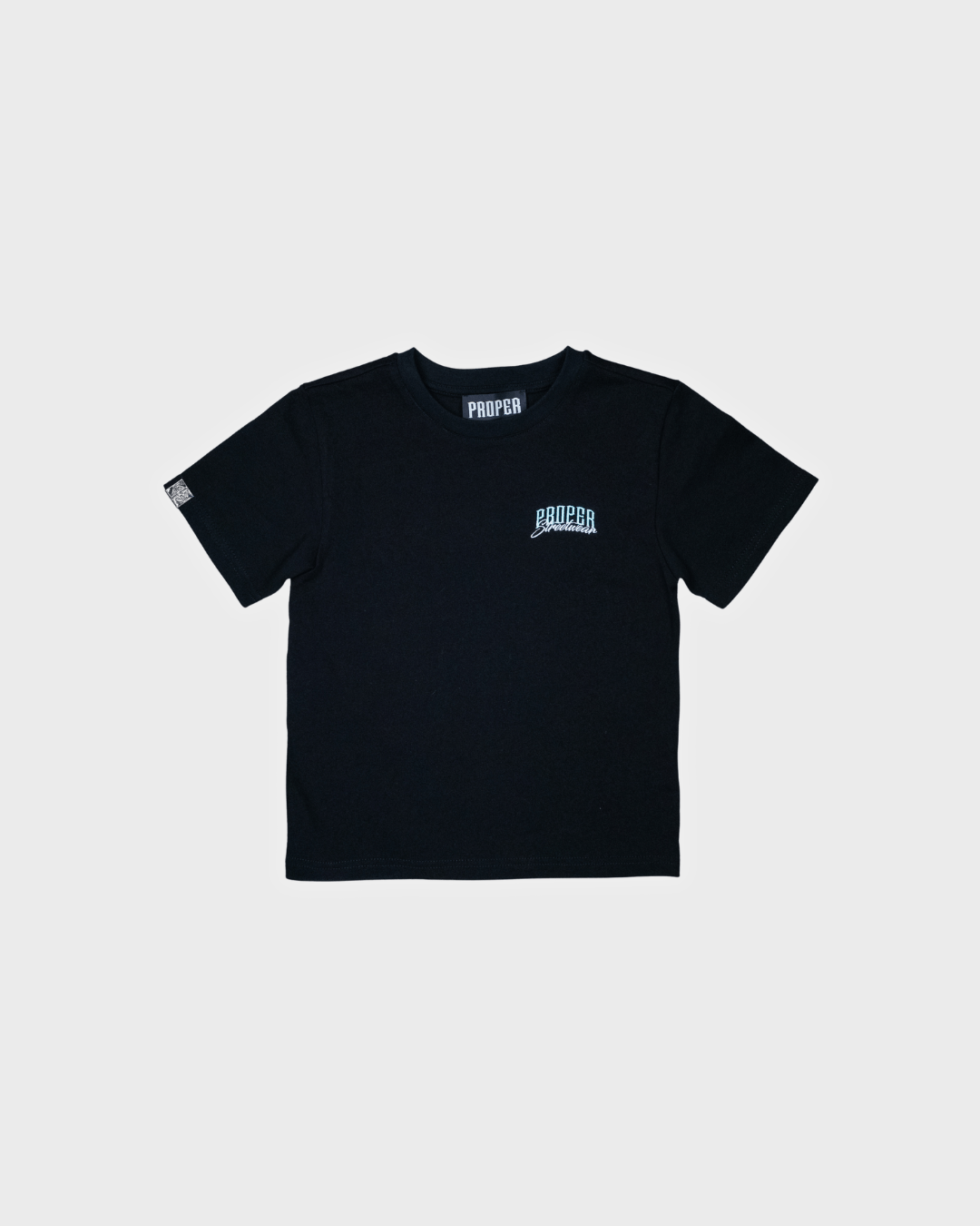 PROPER KIDS SIGNATURE SHIRT SET BLACK/ICY BLUE - Proper Streetwear