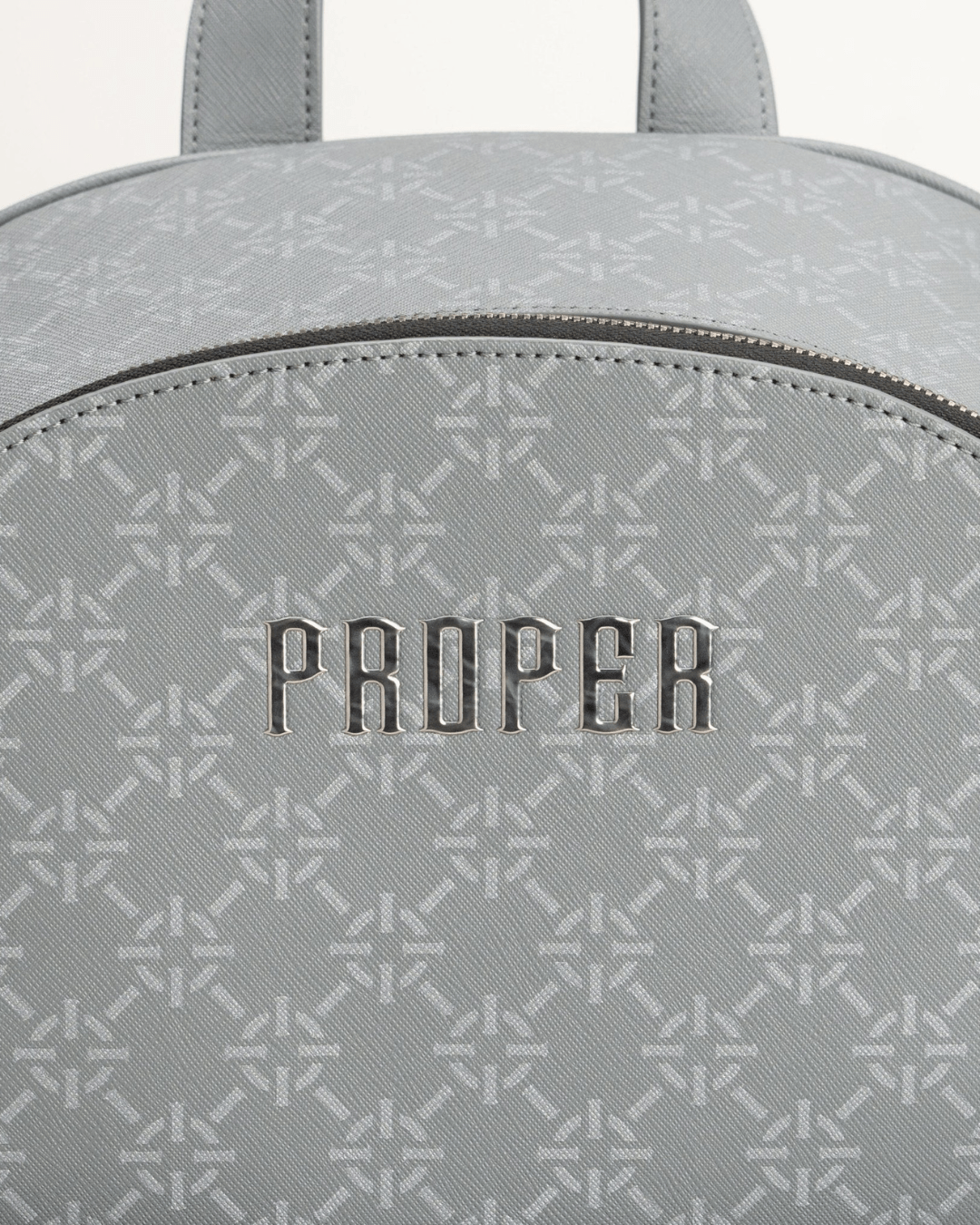 PROPER LEATHER BACKPACK GREY - Proper Streetwear