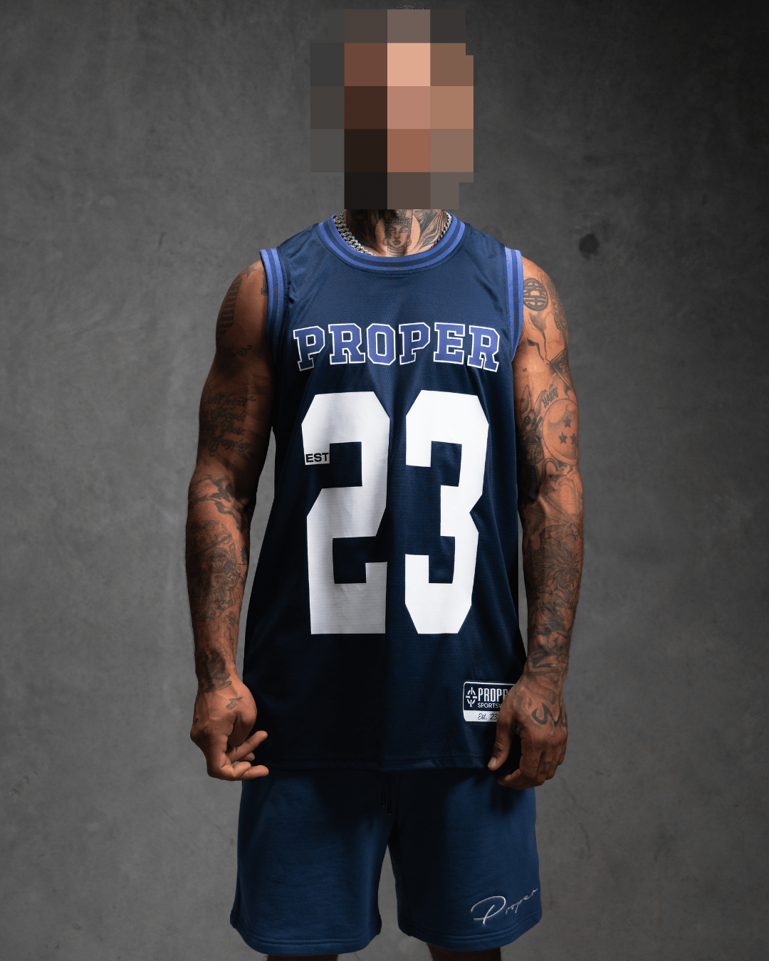 PROPER LEGACY BASKETBALL JERSEY BLUE - Proper Streetwear