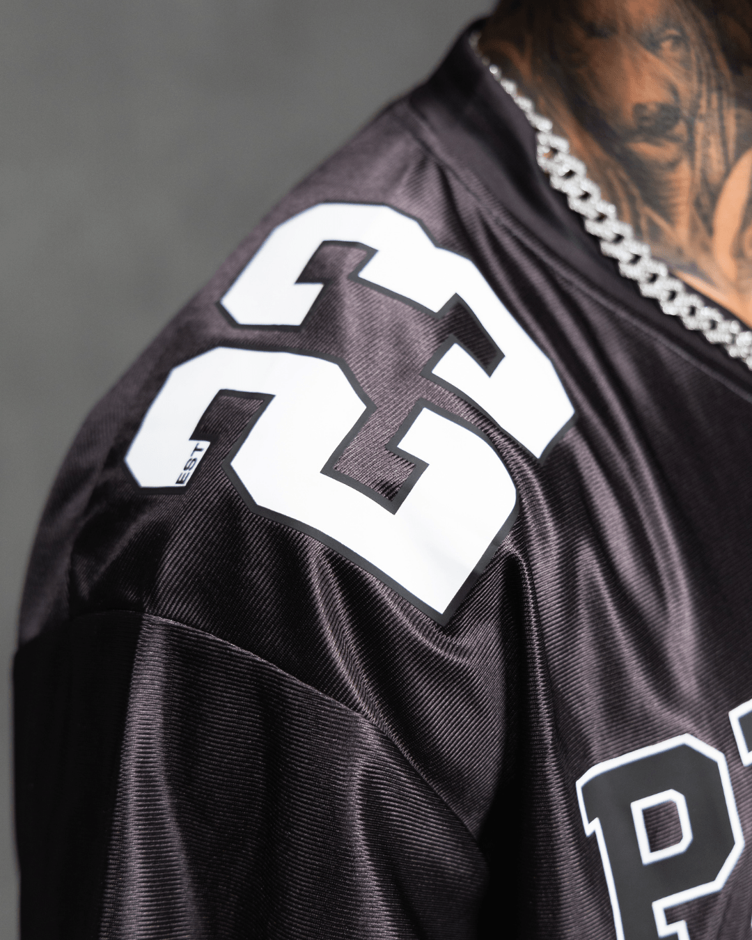 PROPER LEGACY NFL JERSEY BLACK - Proper Streetwear