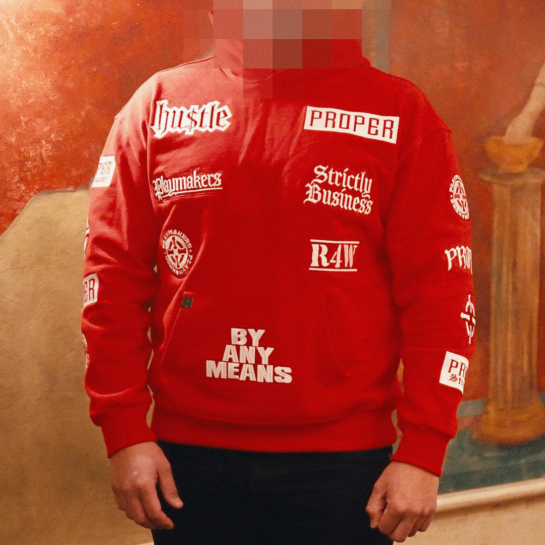 PROPER LOGO HOODIE RED - Proper Streetwear
