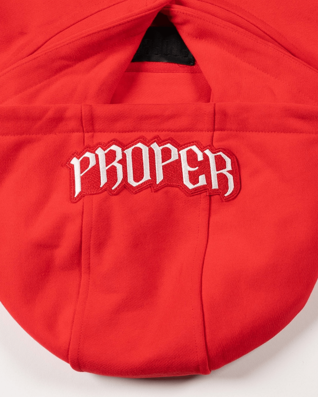 PROPER LOGO HOODIE RED - Proper Streetwear