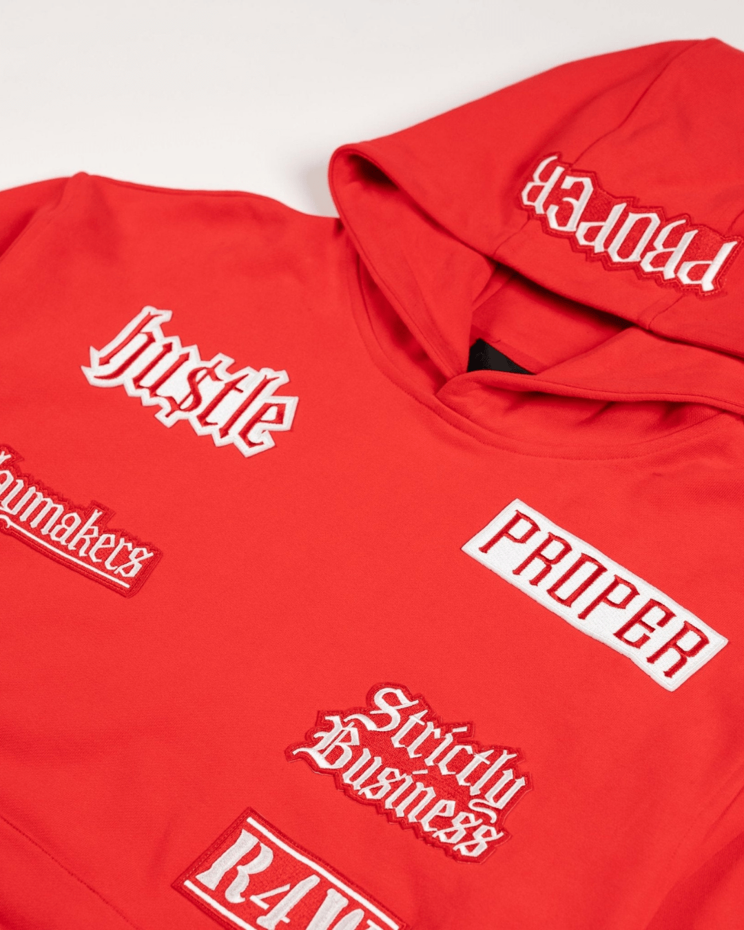 PROPER LOGO HOODIE RED - Proper Streetwear