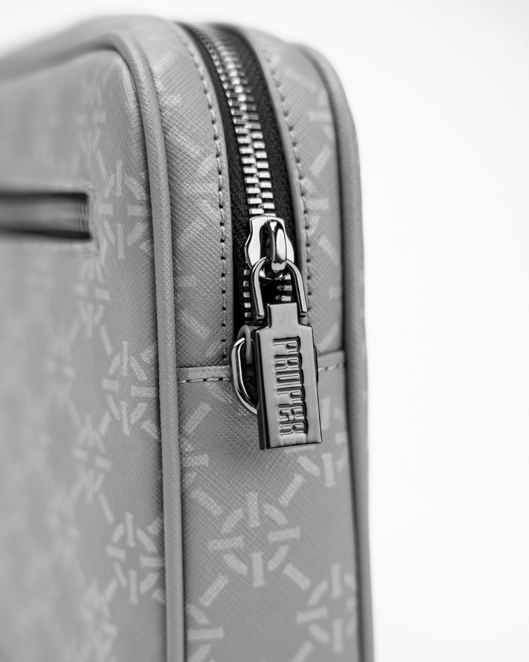 PROPER MONOGRAM MESSENGER BAG GREY - Proper Streetwear