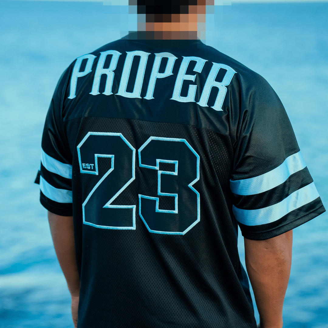 PROPER MVP JERSEY BLACK/ICY BLUE - Proper Streetwear
