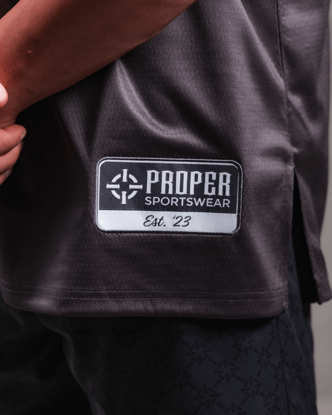 PROPER OFFSET BASKETBALL JERSEY CHARCOAL - Proper Streetwear