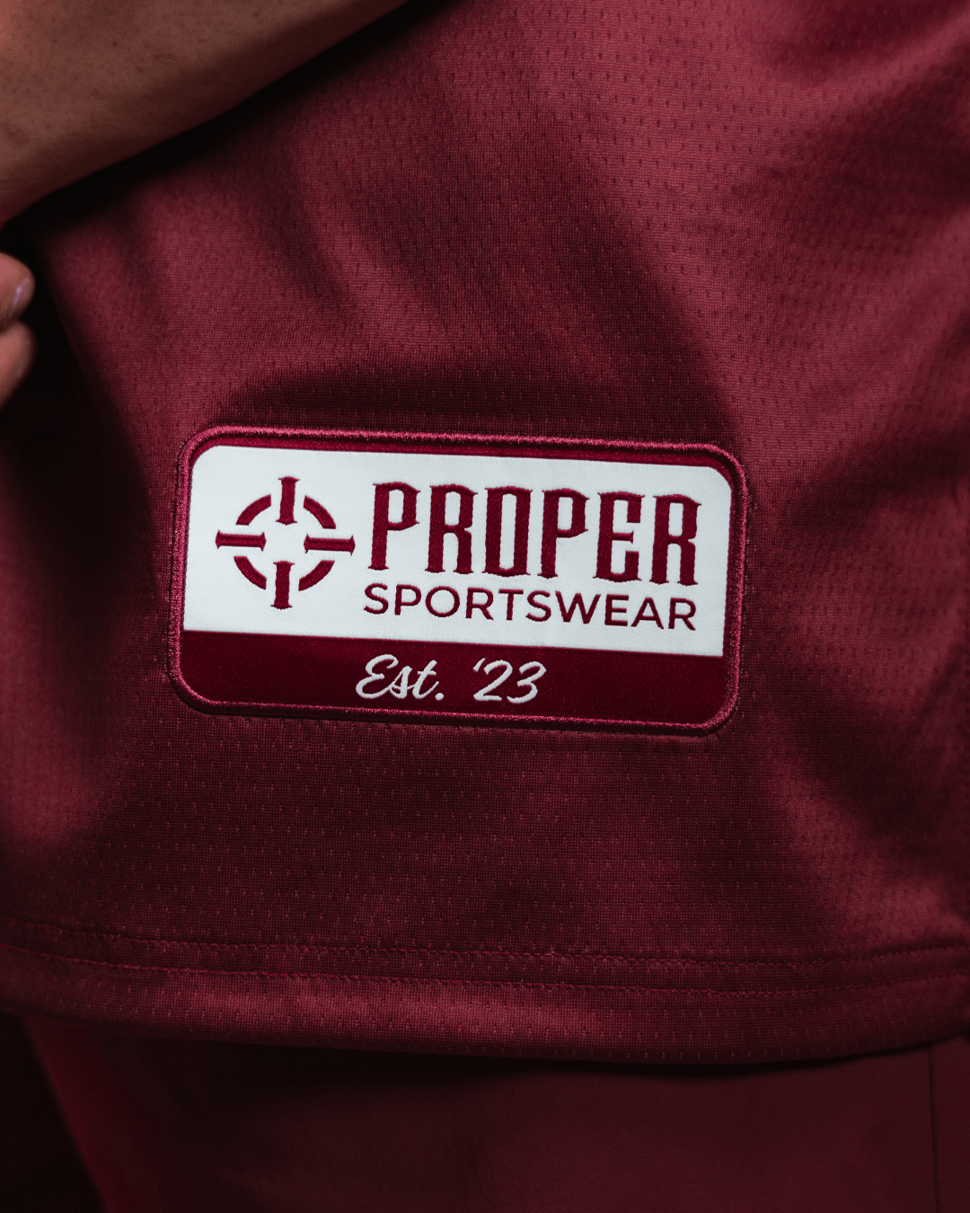 PROPER OFFSET BASKETBALL JERSEY CRIMSON - Proper Streetwear
