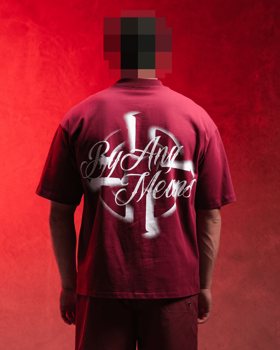 PROPER OFFSET OVERSIZED TEE CRIMSON - Proper Streetwear