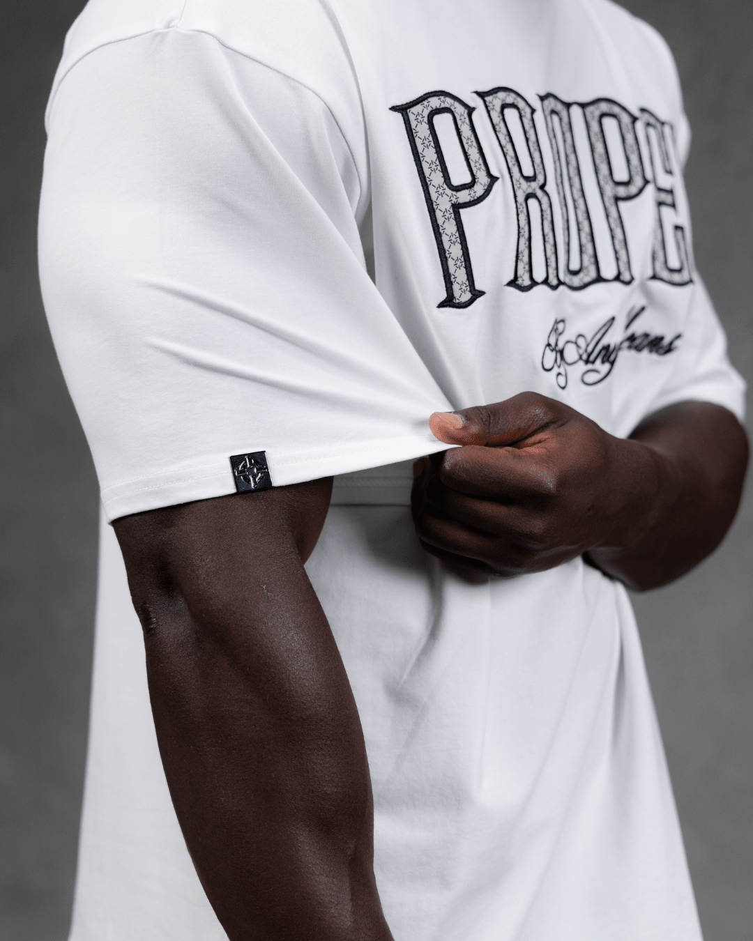 PROPER OG MONOGRAM OVERSIZED TEE WHITE - Proper Streetwear
