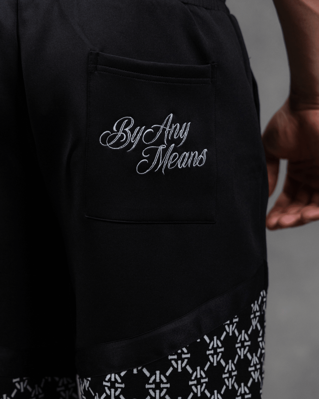 PROPER OG MONOGRAM SHORTS BLACK - Proper Streetwear