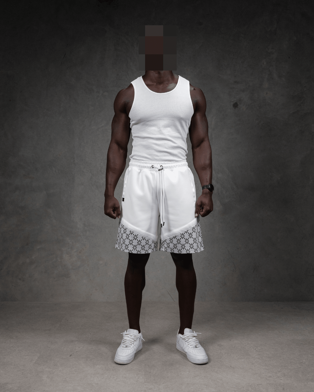 PROPER OG MONOGRAM SHORTS WHITE - Proper Streetwear