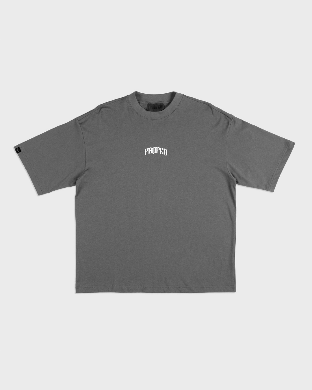 PROPER OG OVERSIZED TEE CHARCOAL/WHITE - Proper Streetwear