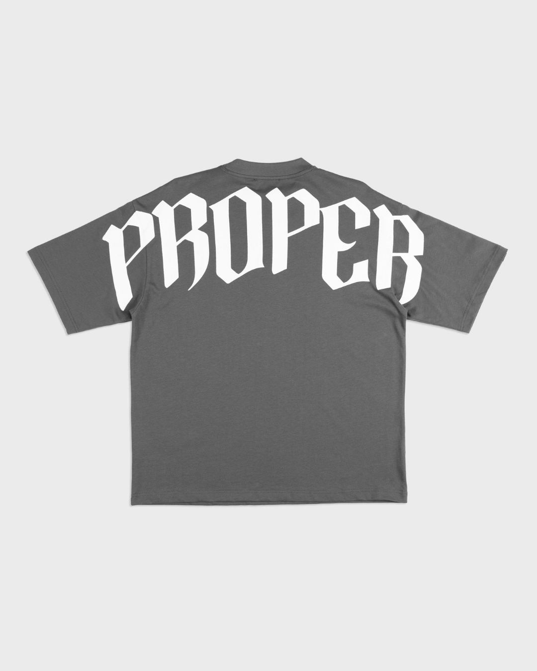 PROPER OG OVERSIZED TEE CHARCOAL/WHITE - Proper Streetwear