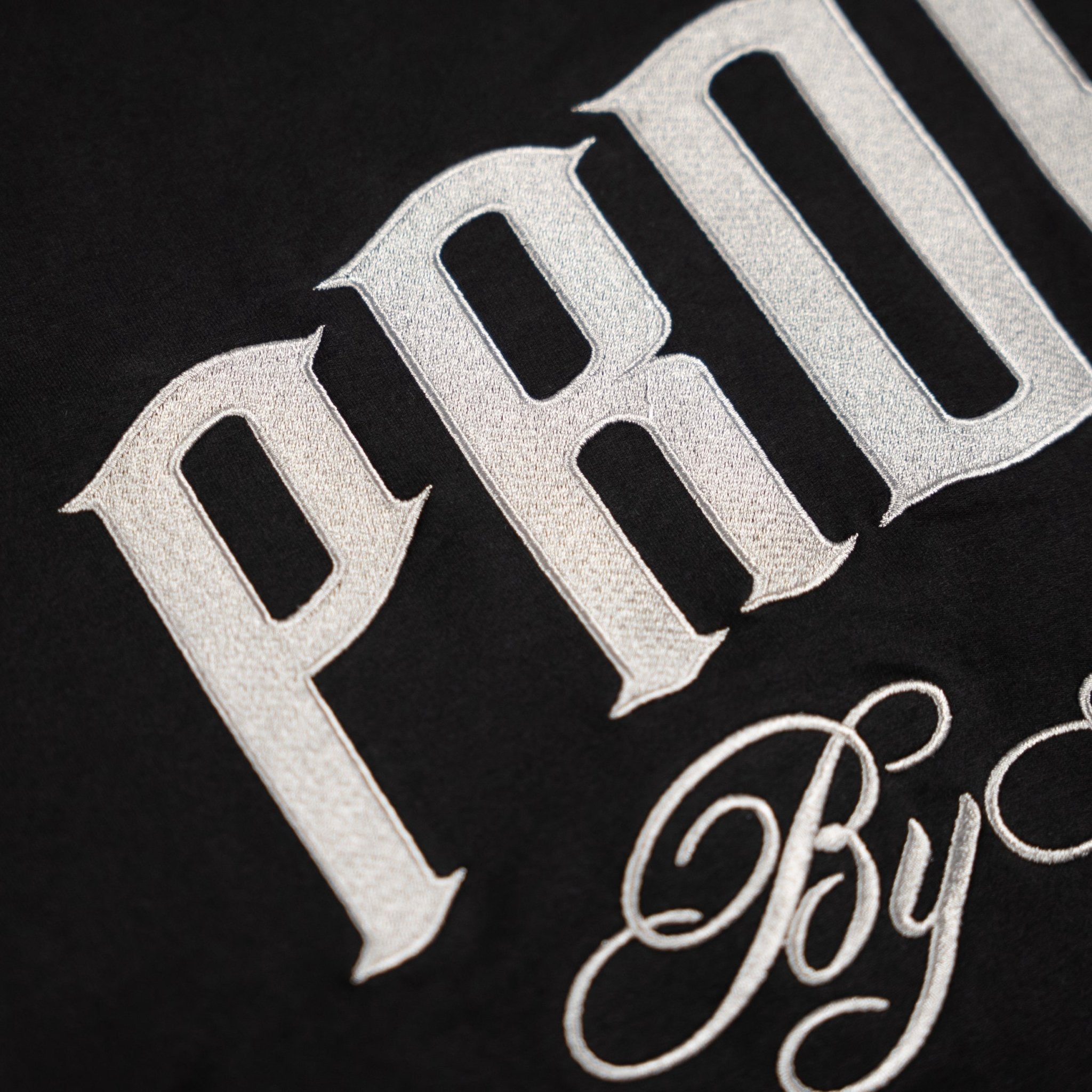 PROPER SCRIPTURE FITTED TEE BLACK/SILVER - Proper Streetwear