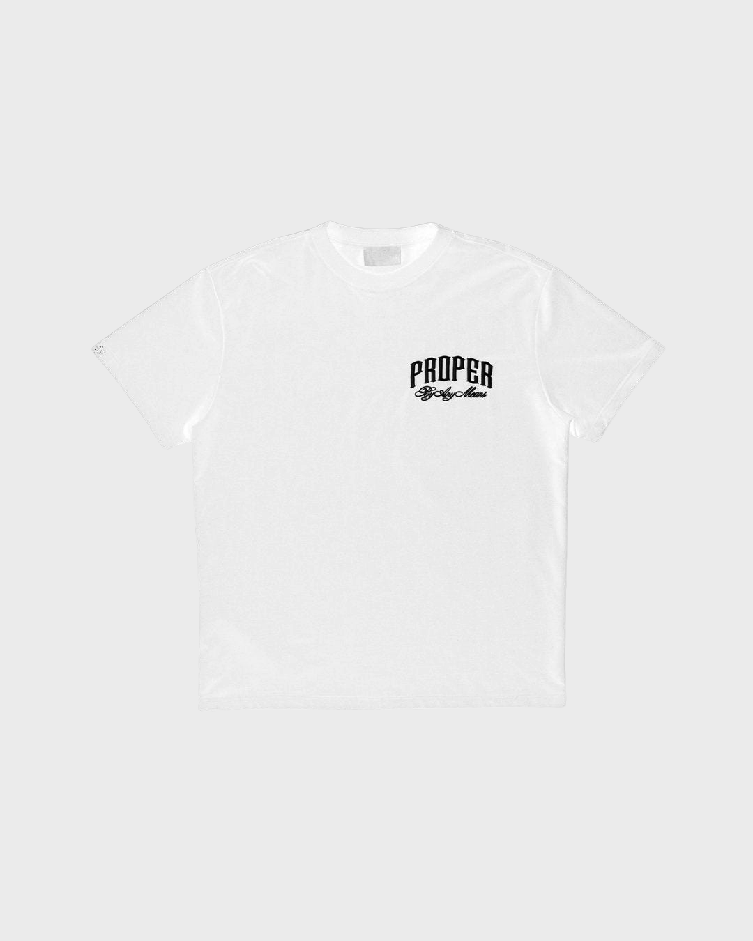 PROPER SCRIPTURE FITTED TEE WHITE - Proper Streetwear