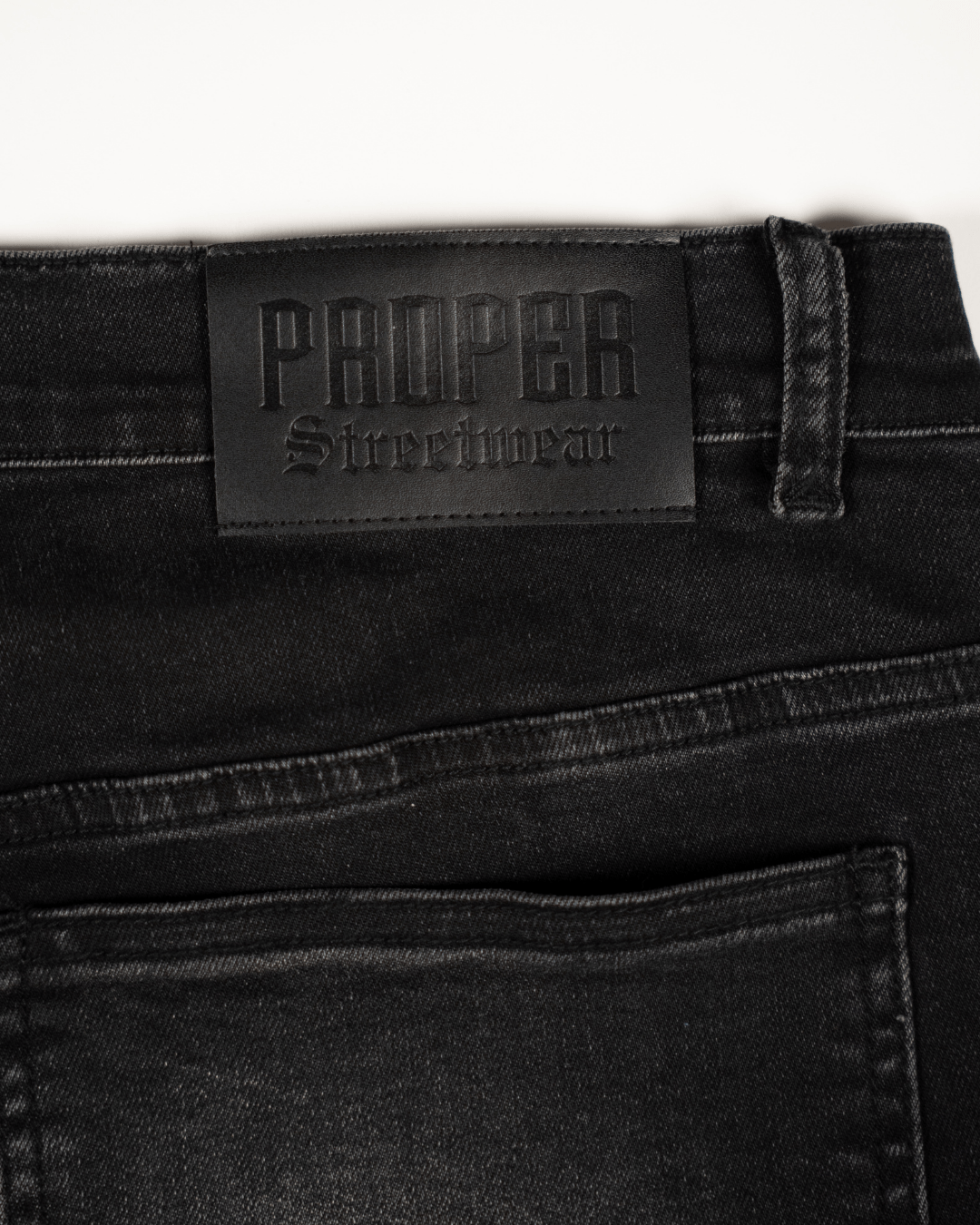 PROPER SHADOW JEANS BLACK - Proper Streetwear