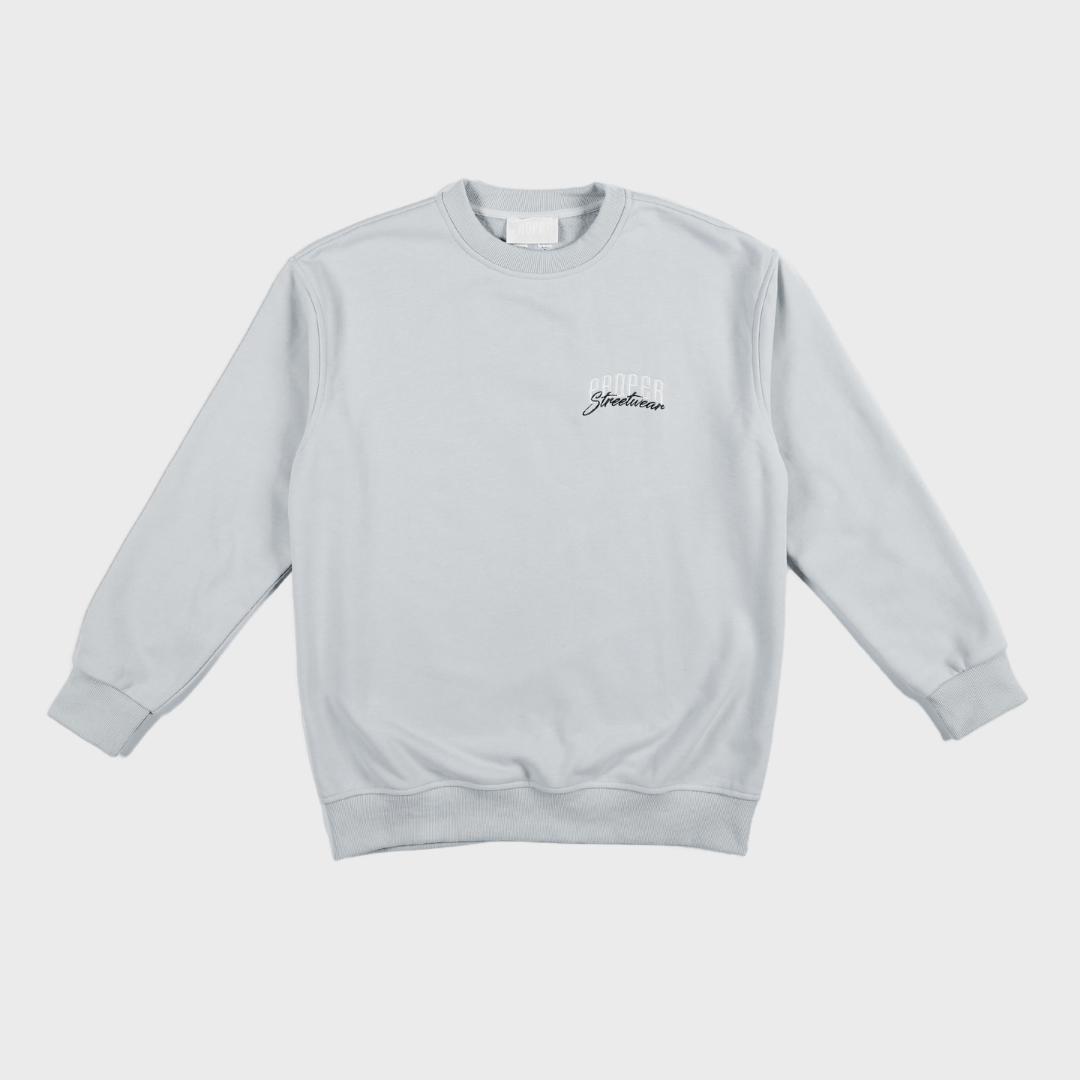 PROPER SIGNATURE CREWNECK GREY - Proper Streetwear
