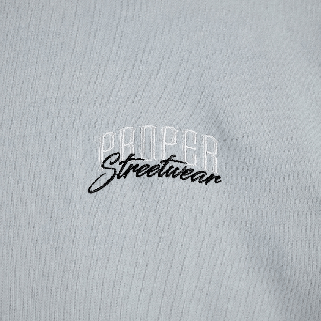 PROPER SIGNATURE HOODIE GREY - Proper Streetwear