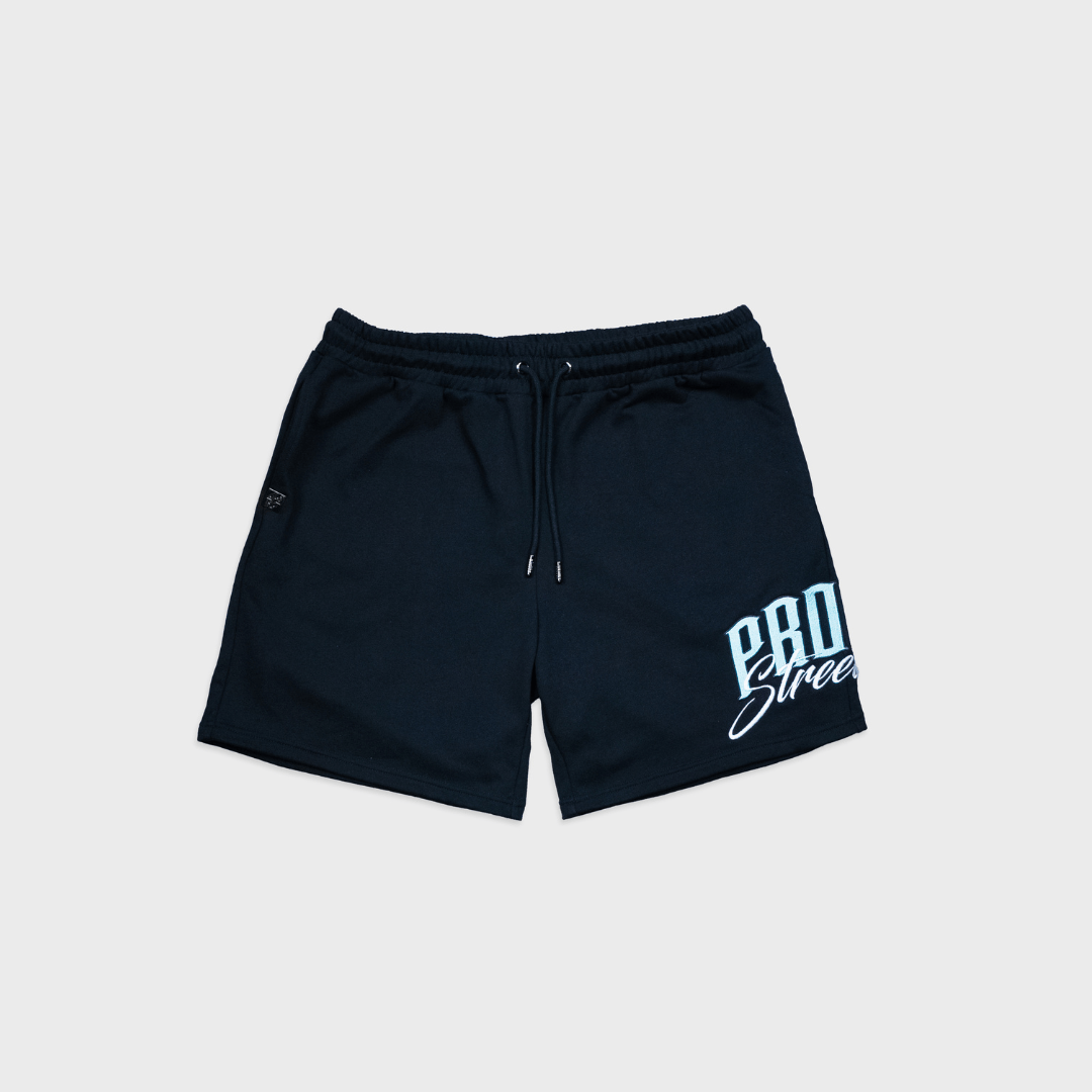 PROPER SIGNATURE SHORTS BLACK/ICY BLUE - Proper Streetwear