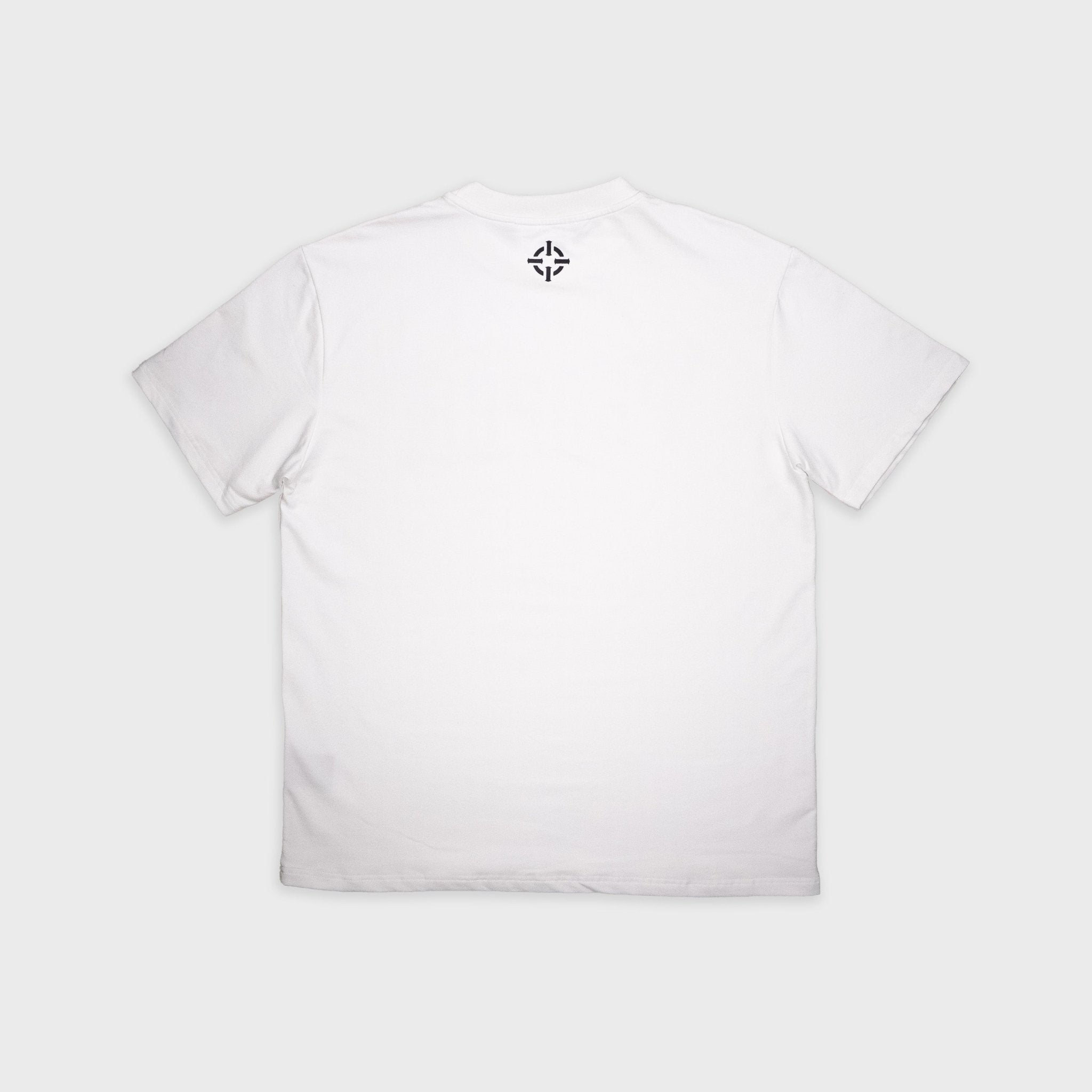 PROPER SPRAY FITTED TEE WHITE/BLACK - Proper Streetwear