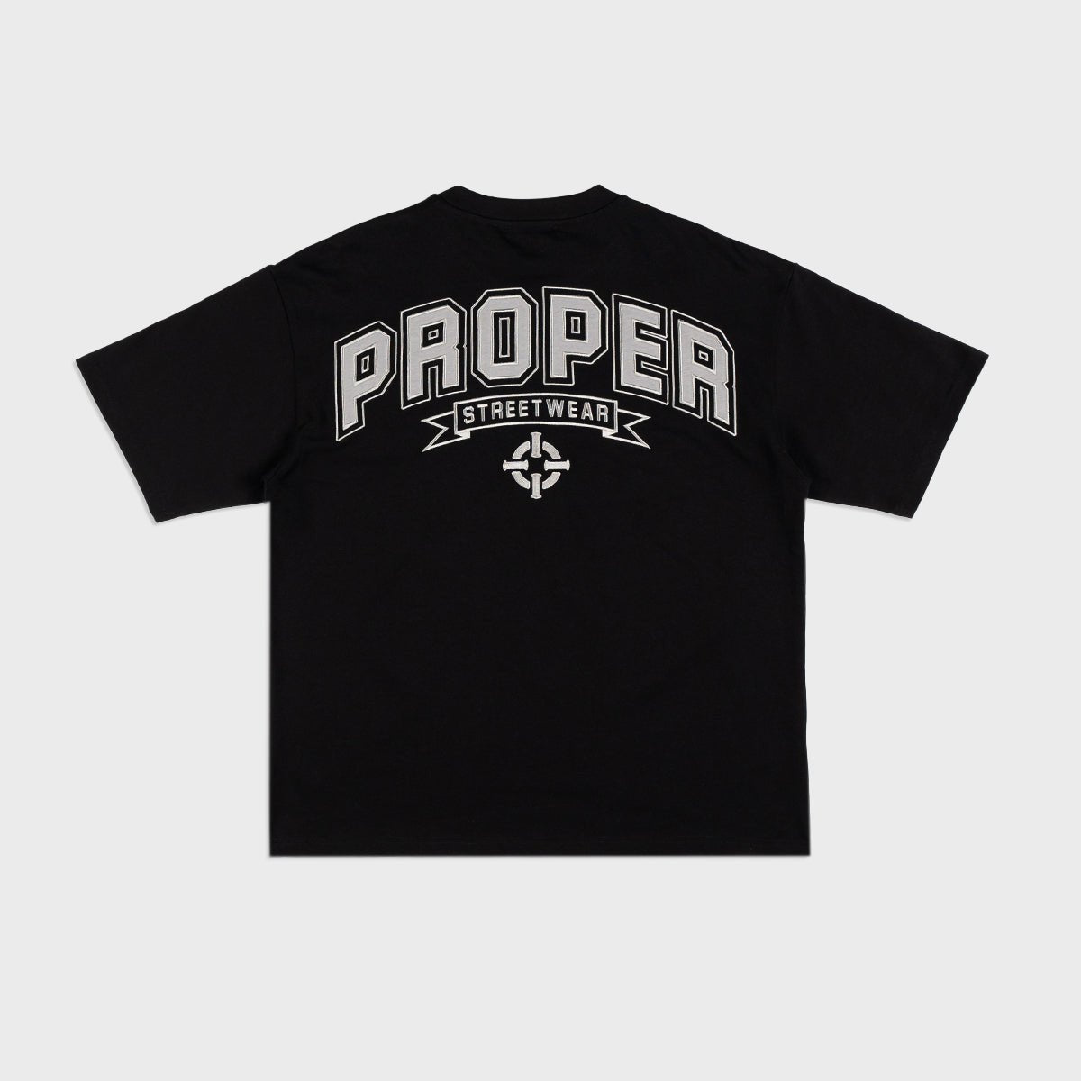 PROPER STREETWEAR OVERSIZED TEE BLACK/GREY - Proper Streetwear