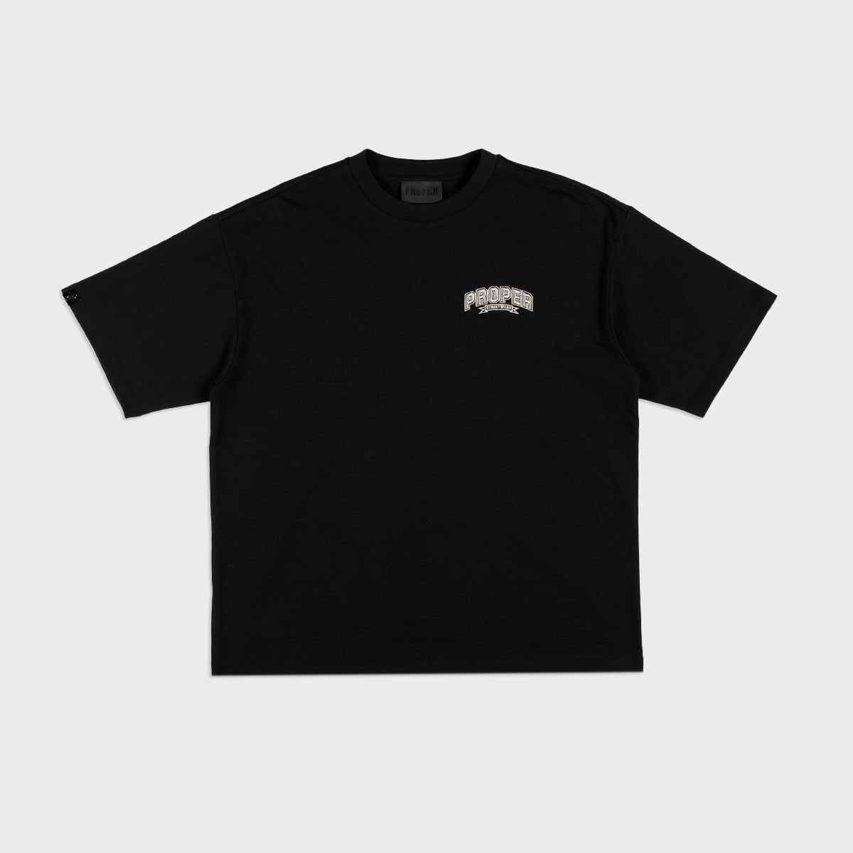 PROPER STREETWEAR OVERSIZED TEE BLACK/GREY - Proper Streetwear