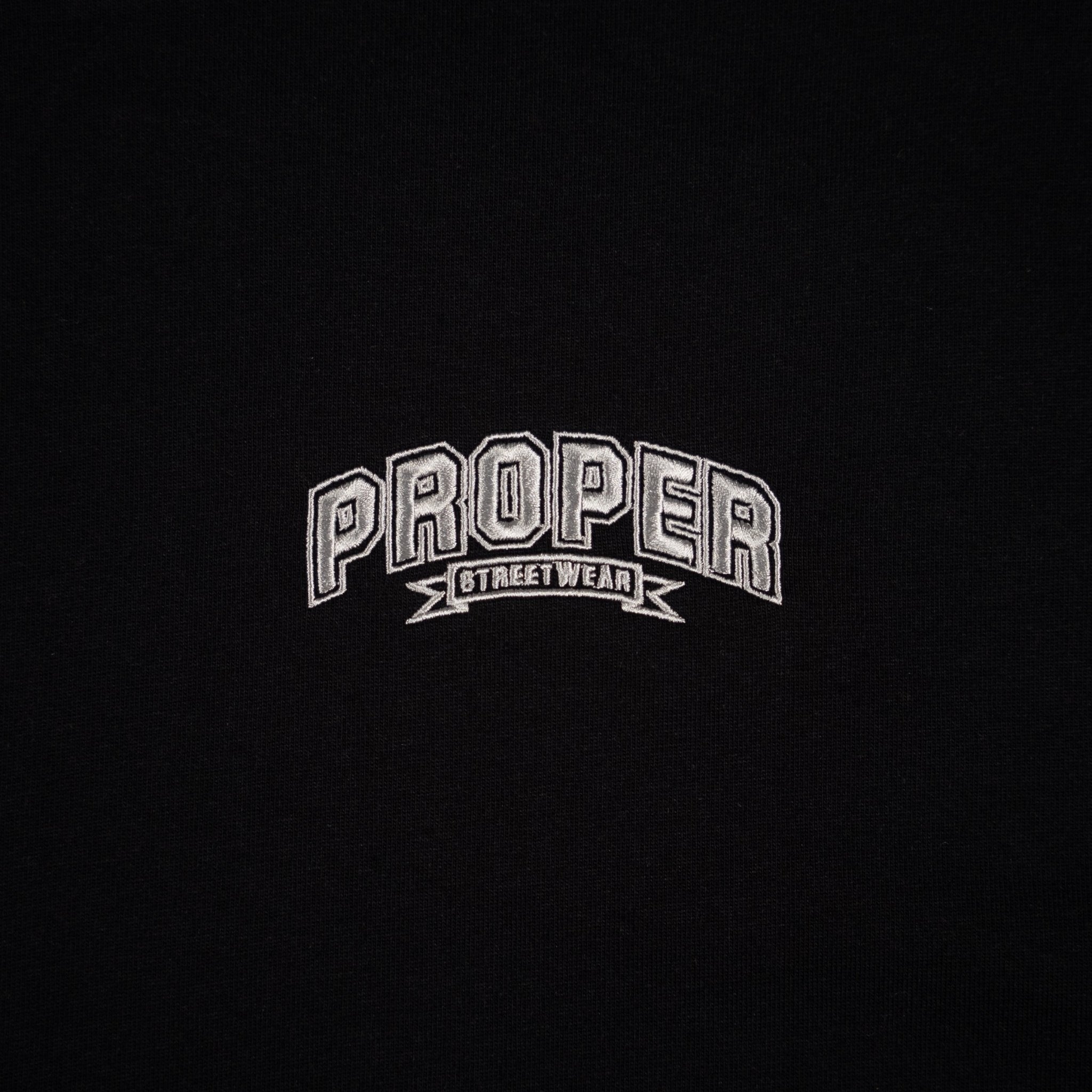 PROPER STREETWEAR OVERSIZED TEE BLACK/GREY - Proper Streetwear