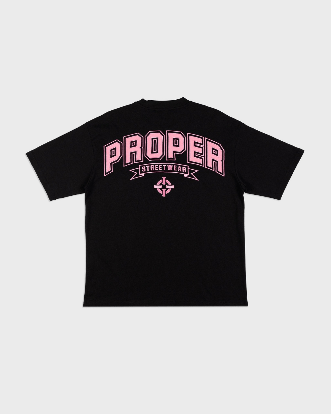 PROPER STREETWEAR OVERSIZED TEE BLACK/PINK - Proper Streetwear