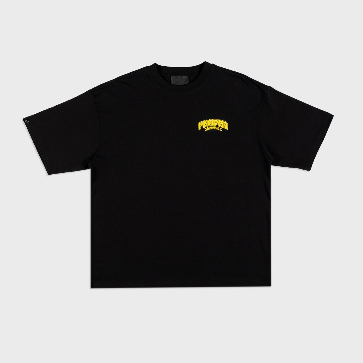 PROPER STREETWEAR OVERSIZED TEE BLACK/YELLOW - Proper Streetwear