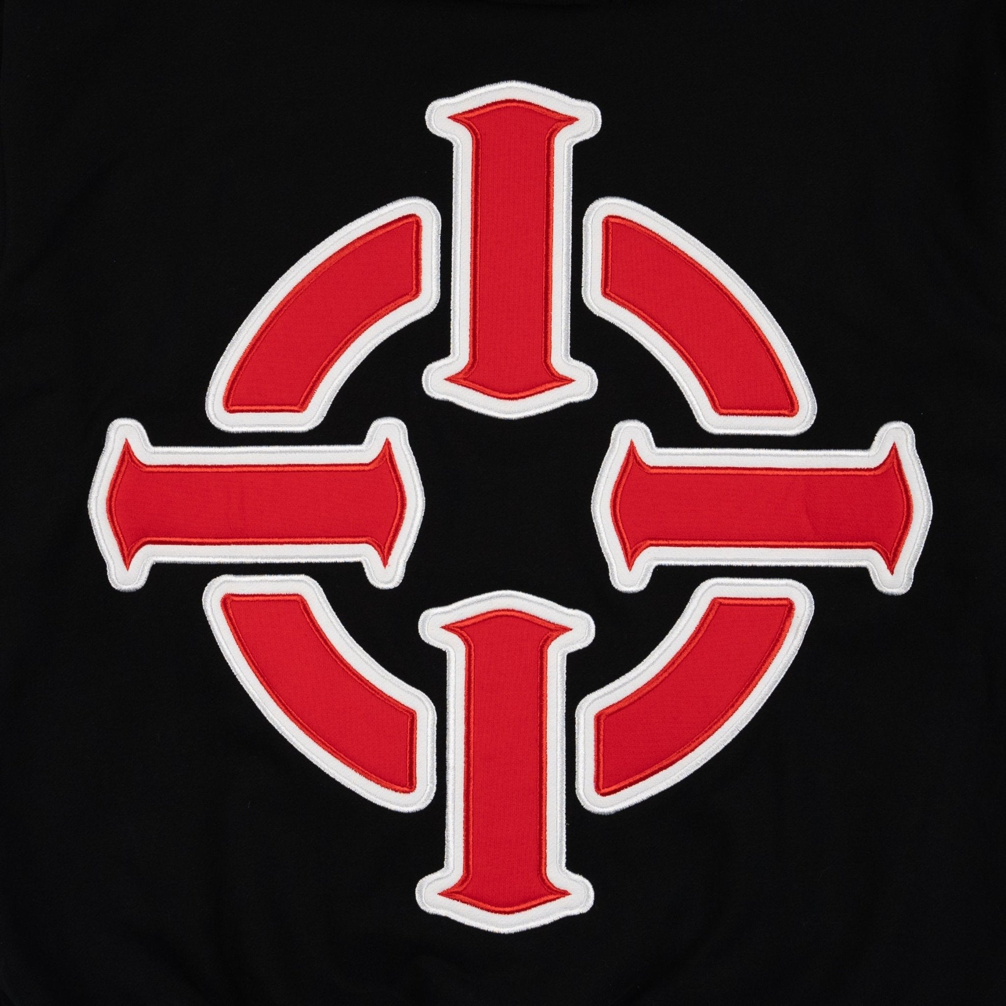 PROPER TARGET HOODIE BLACK/RED - Proper Streetwear