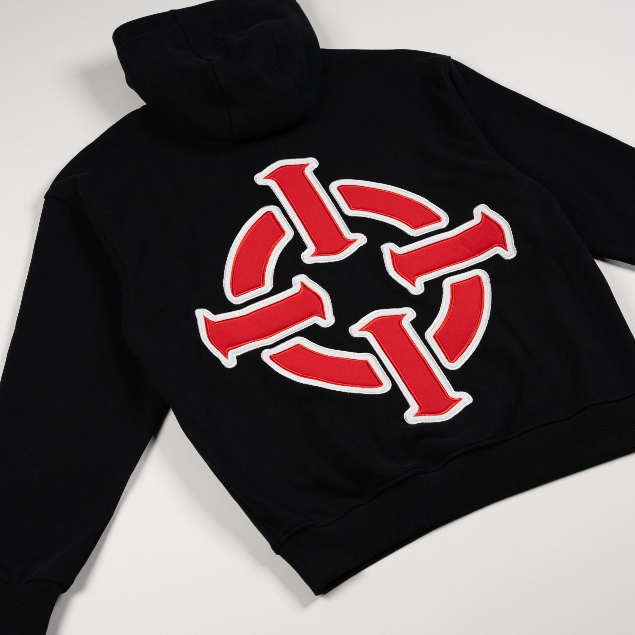 PROPER TARGET HOODIE BLACK/RED - Proper Streetwear