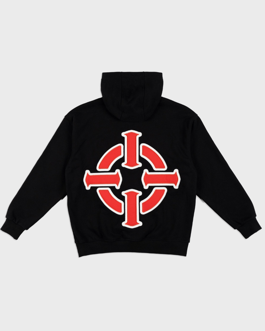 PROPER TARGET HOODIE BLACK/RED - Proper Streetwear