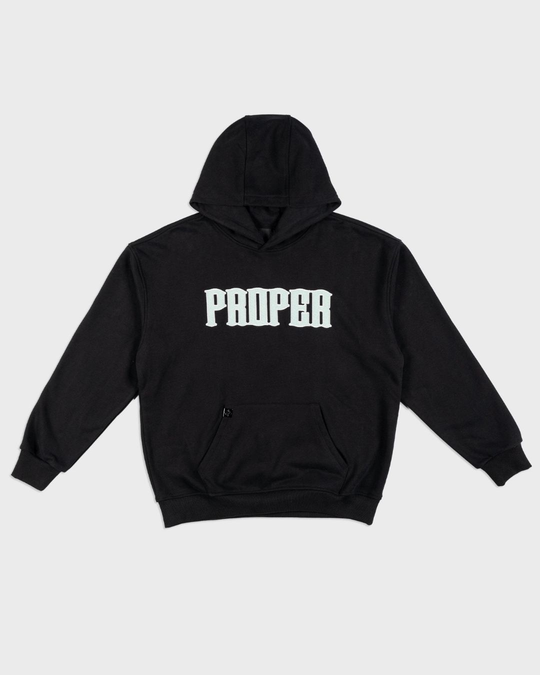 PROPER TARGET HOODIE BLACK/TIFFANY BLUE - Proper Streetwear