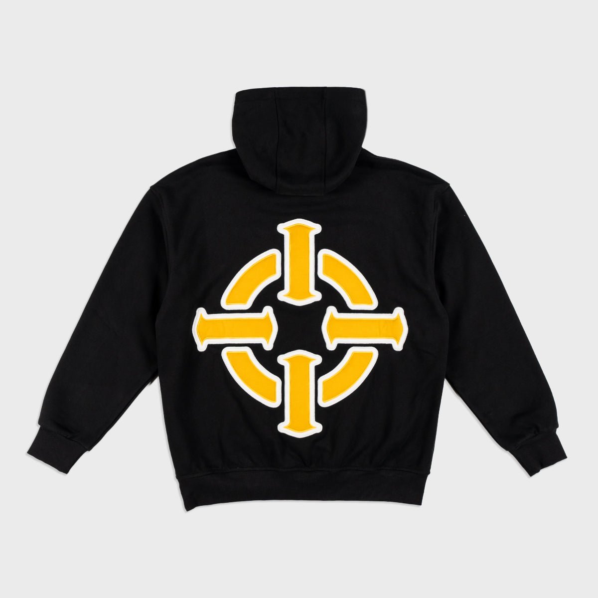 PROPER TARGET HOODIE BLACK/YELLOW - Proper Streetwear