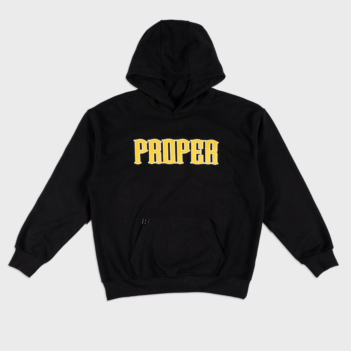 PROPER TARGET HOODIE BLACK/YELLOW - Proper Streetwear