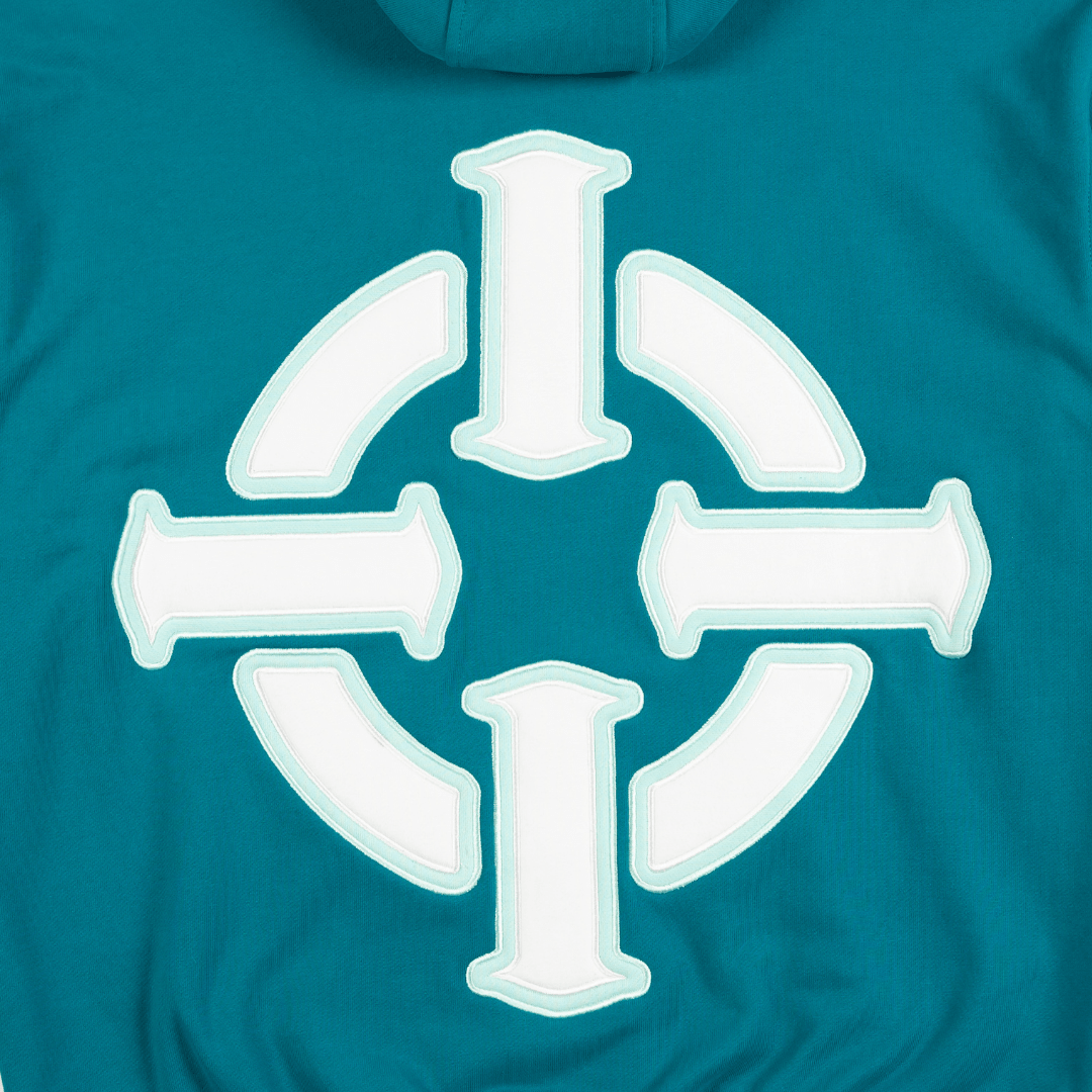 PROPER TARGET HOODIE GREEN/WHITE - Proper Streetwear