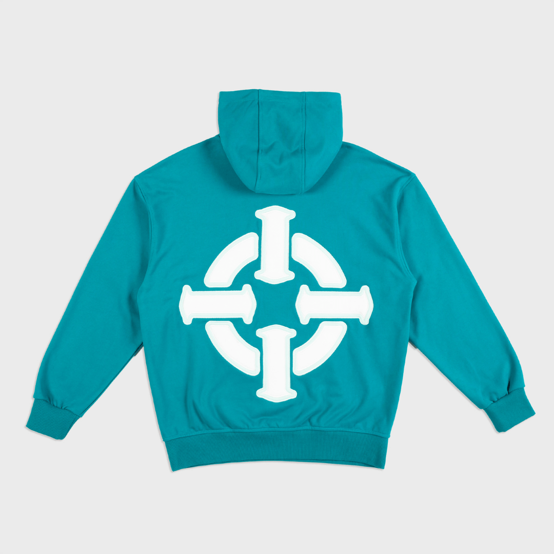 PROPER TARGET HOODIE GREEN/WHITE - Proper Streetwear