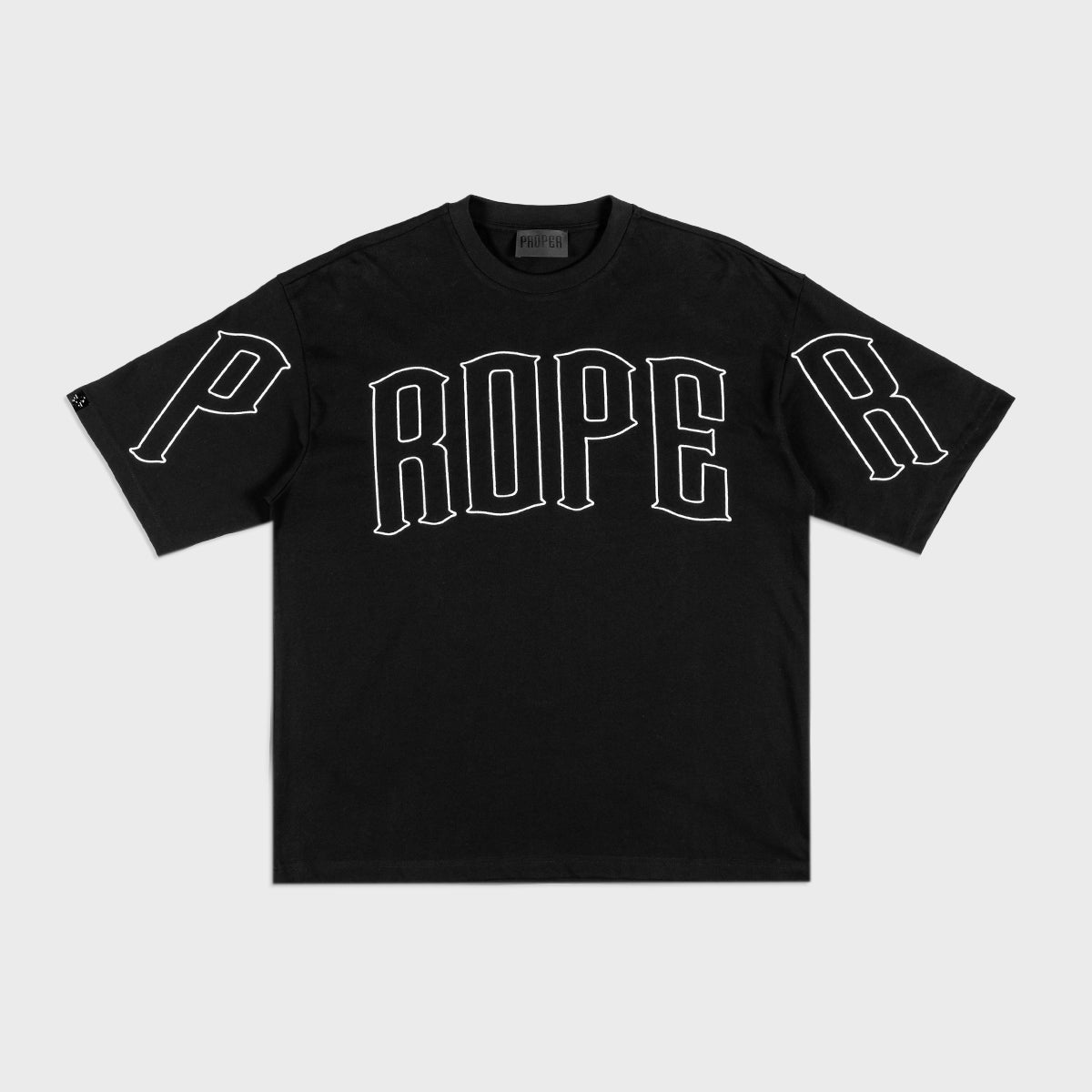 PROPER TARGET OVERSIZED TEE BLACK/WHITE - Proper Streetwear