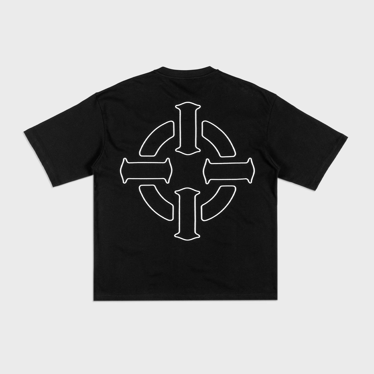 PROPER TARGET OVERSIZED TEE BLACK/WHITE - Proper Streetwear