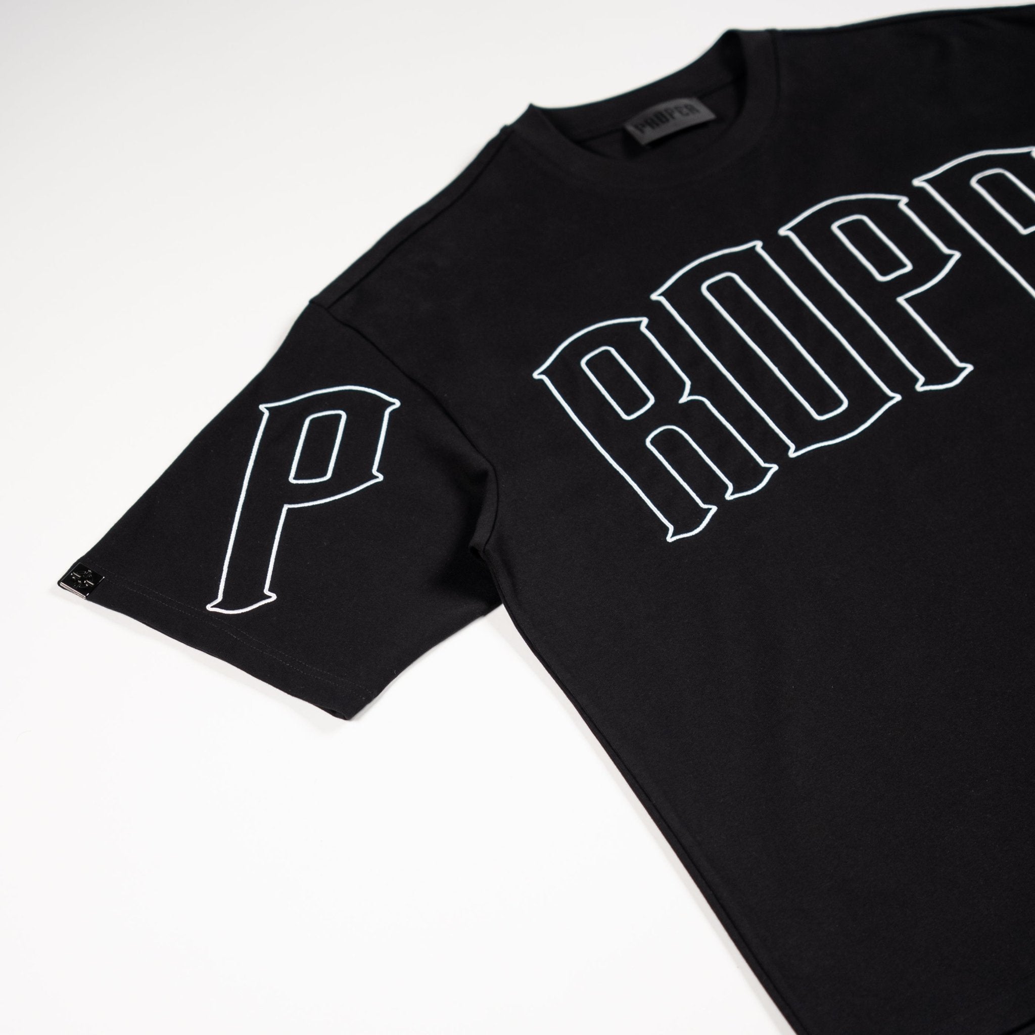 PROPER TARGET OVERSIZED TEE BLACK/WHITE - Proper Streetwear