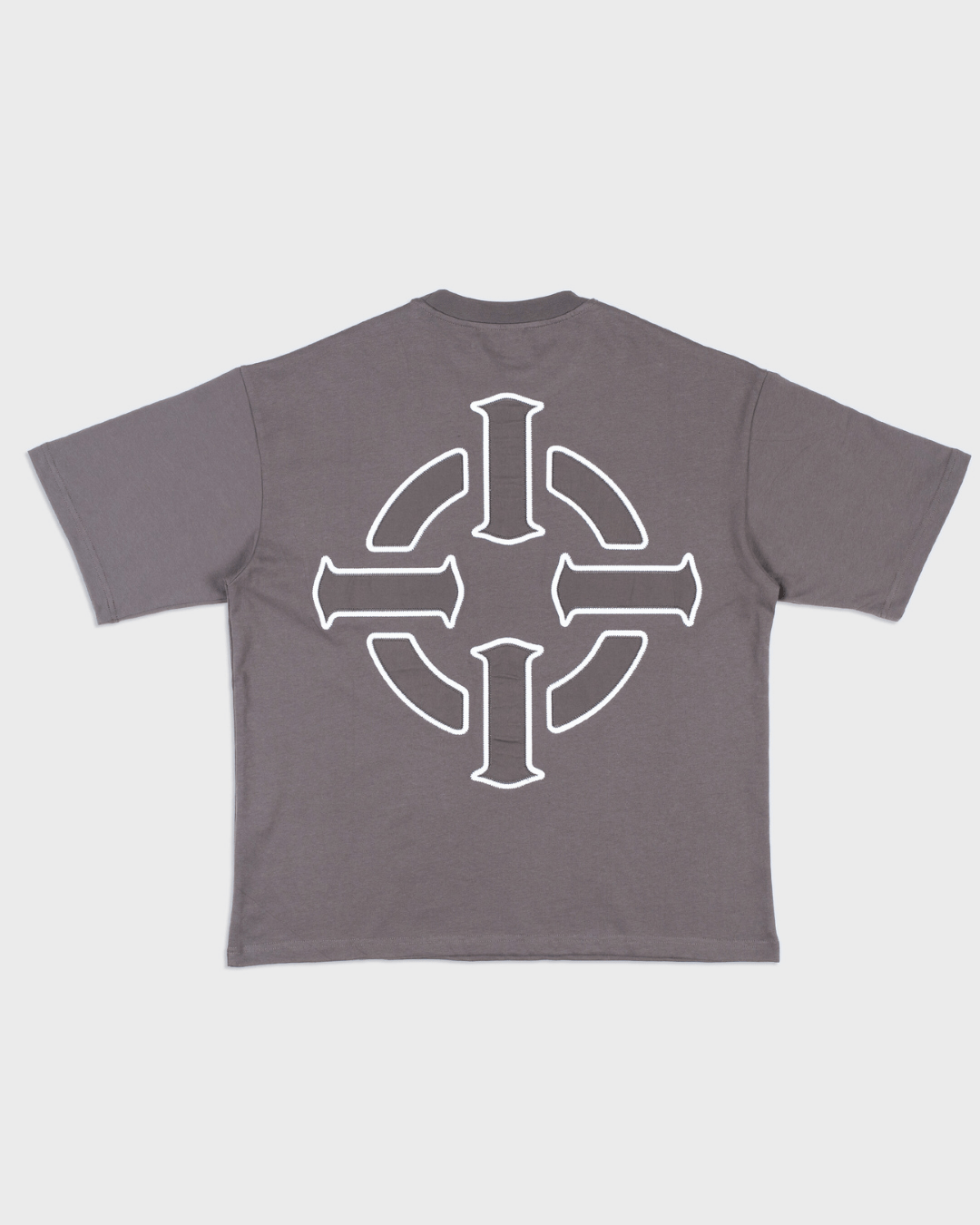 PROPER TARGET OVERSIZED TEE CHARCOAL/WHITE - Proper Streetwear