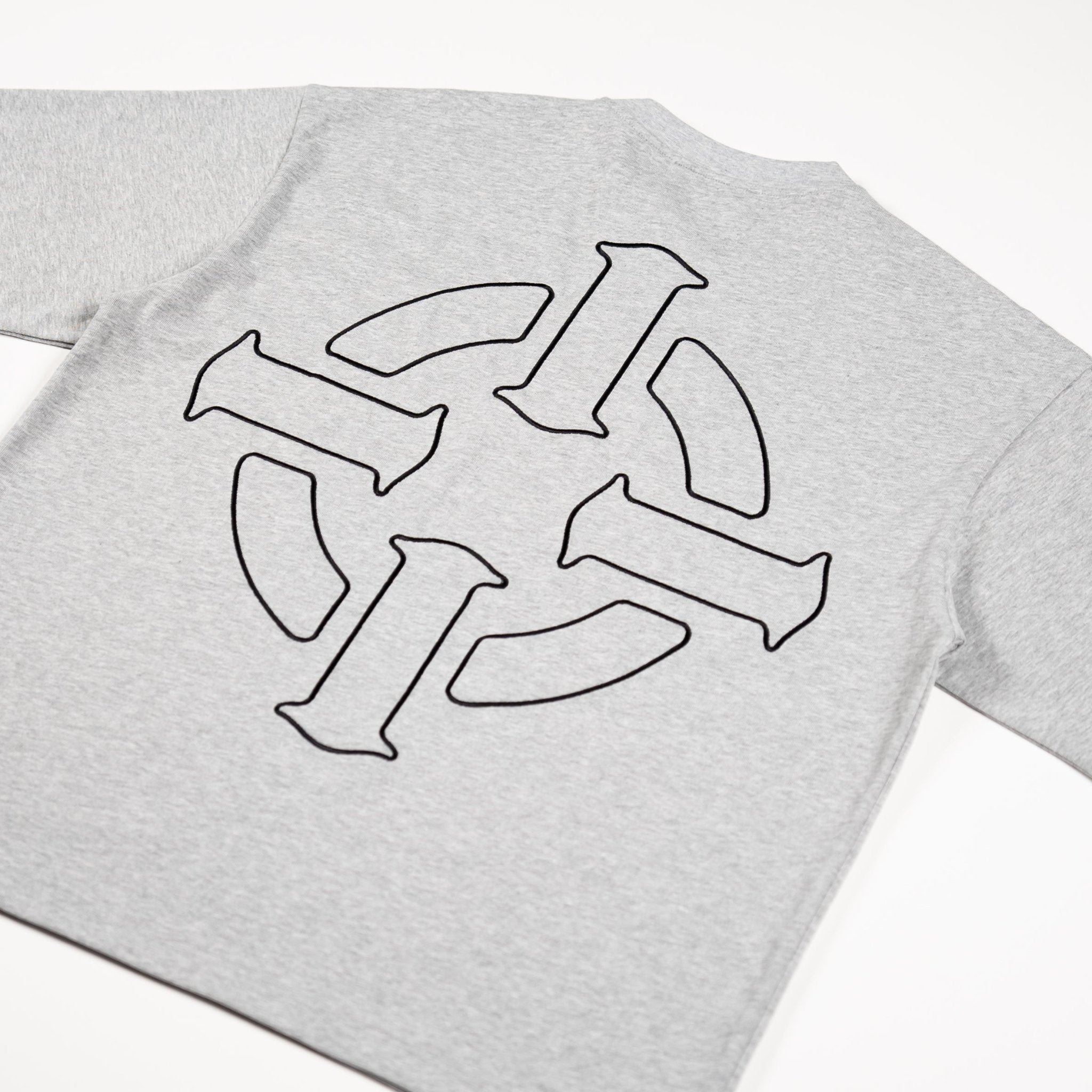 PROPER TARGET OVERSIZED TEE GREY/BLACK - Proper Streetwear