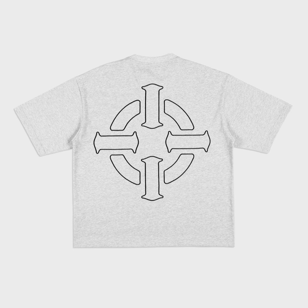 PROPER TARGET OVERSIZED TEE GREY/BLACK - Proper Streetwear