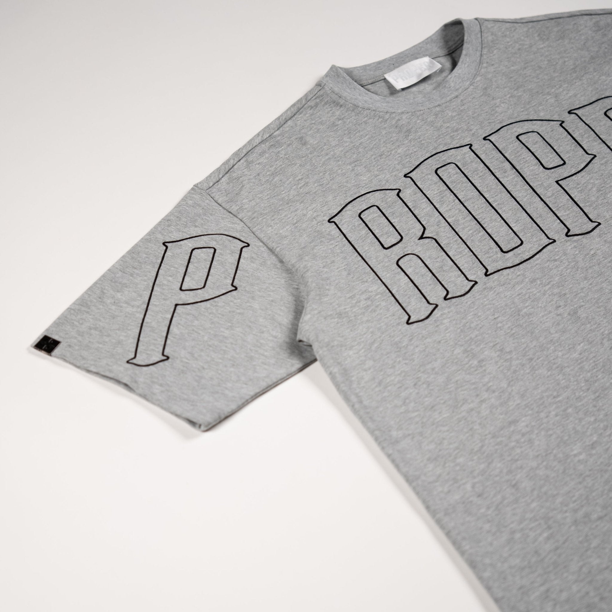 PROPER TARGET OVERSIZED TEE GREY/BLACK - Proper Streetwear