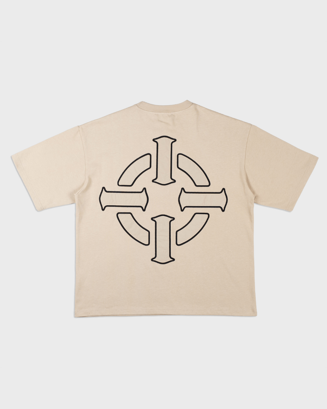 PROPER TARGET OVERSIZED TEE STONE/BLACK - Proper Streetwear