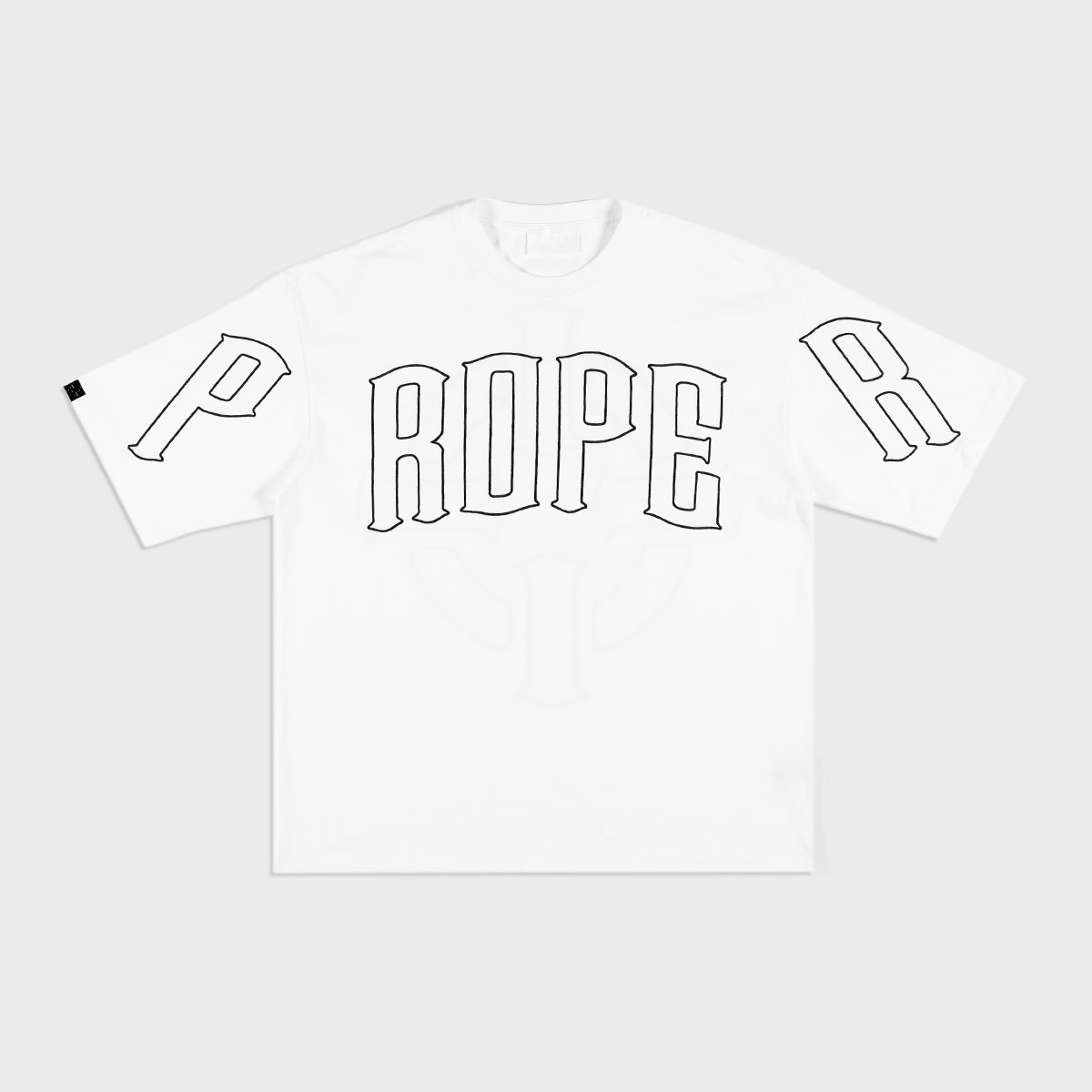 PROPER TARGET OVERSIZED TEE WHITE/BLACK - Proper Streetwear
