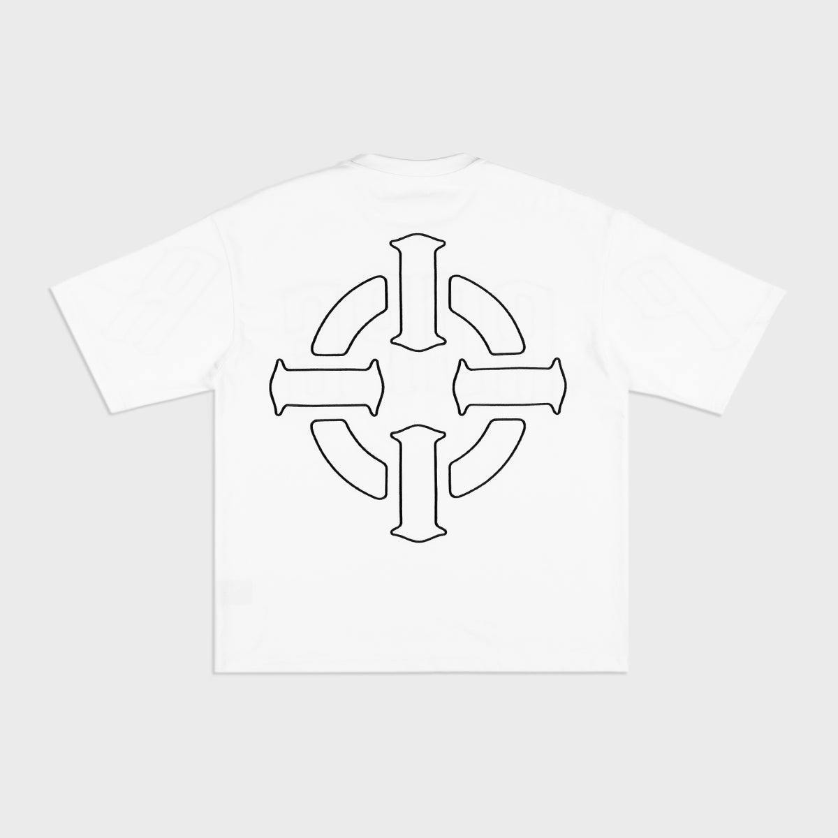PROPER TARGET OVERSIZED TEE WHITE/BLACK - Proper Streetwear
