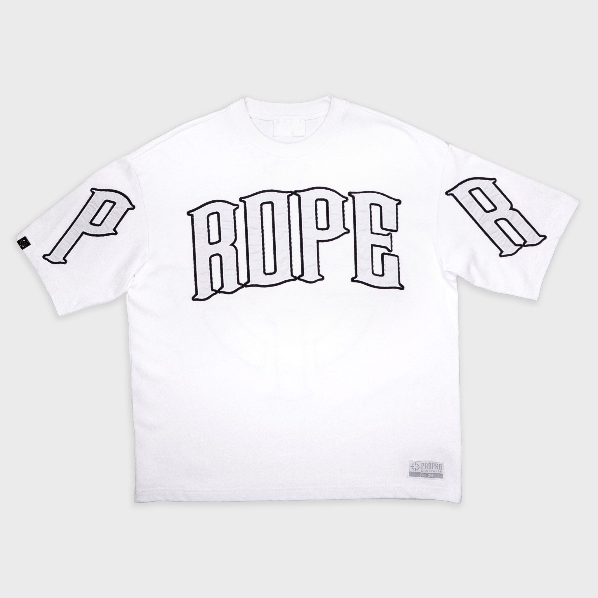 PROPER TARGET OVERSIZED TEE WHITE/BLACK - Proper Streetwear